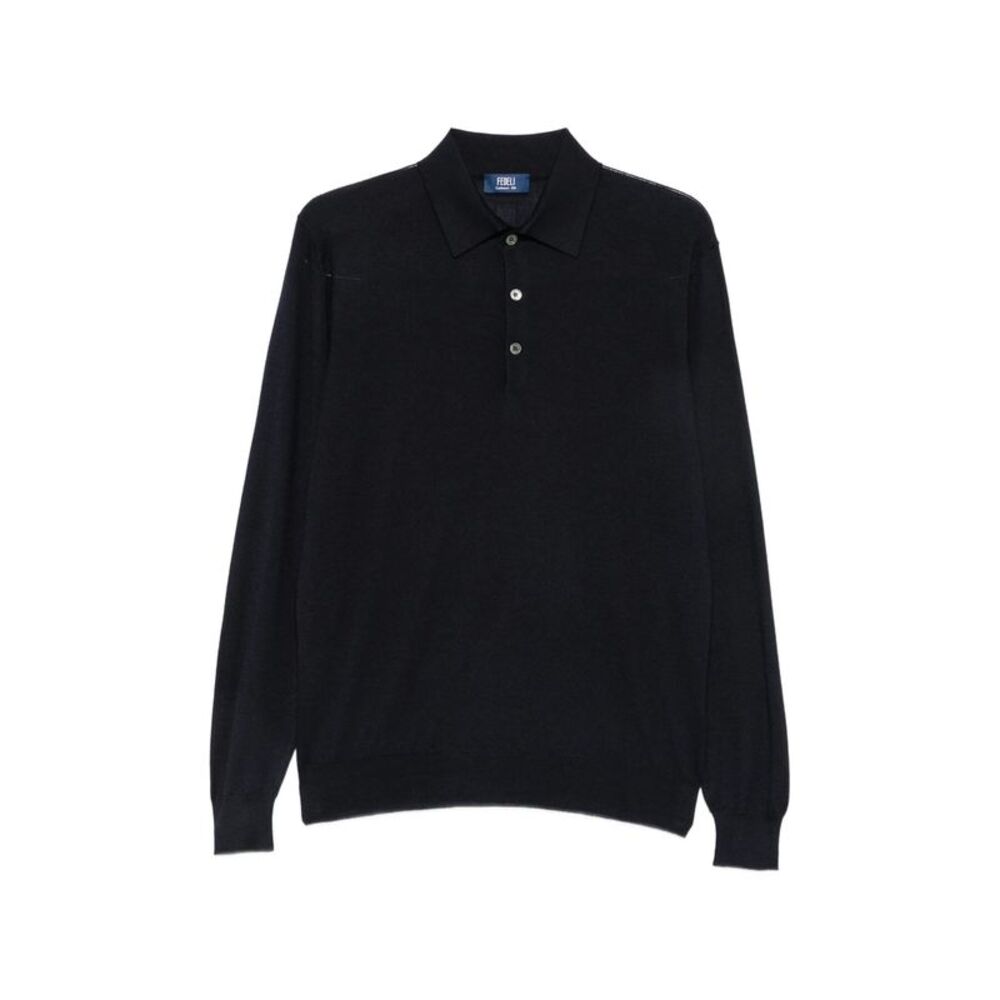 Fedeli Blue Polo Shirts Men